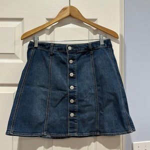 Target Mossimo Supply Co. Denim Buttom Up Skirt